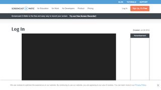 
                            1. Log In - Screencast-O-Matic