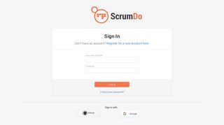 
                            8. Log In - ScrumDo