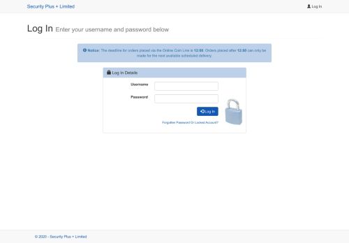 
                            5. Log In - Security Plus Ltd
