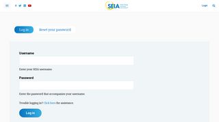 
                            5. Log in | SEIA