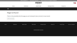 
                            10. Log In | Seiko Boutique