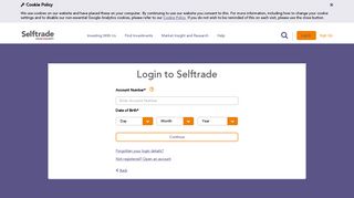 
                            1. Log in - Selftrade