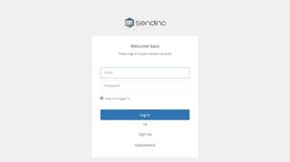 
                            13. Log In - Sendinc