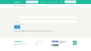 
                            5. Log in - Sevendays