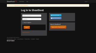 
                            1. Log in - Sheethost