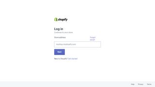 
                            12. Log in - Shopify