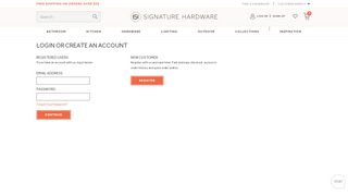 
                            9. Log In - Signature Hardware