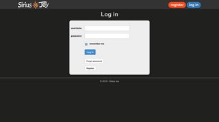 
                            7. Log in - Sirius Joy