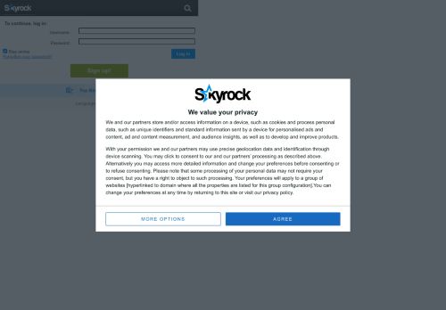 
                            7. Log in - Skyrock.com