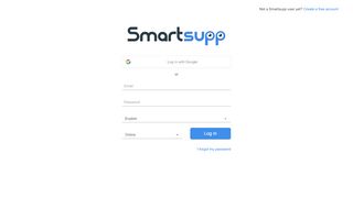 
                            5. Log in - Smartsupp
