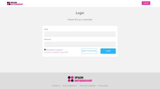 
                            1. Log In - Spain Internship