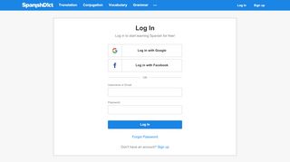 
                            1. Log in - SpanishDict