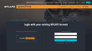 
                            8. Log in - Speedhive - MYLAPS.com