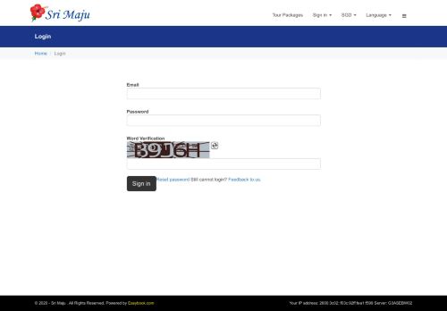 
                            10. Log in - Sri Maju Bus