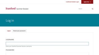 
                            12. Log in | Stanford Summer Session