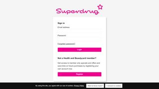 
                            1. Log In - Superdrug