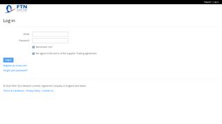 
                            7. Log in - Supplier Portal - FTN