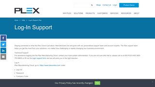 
                            4. Log-In Support | Plex - Plex Systems