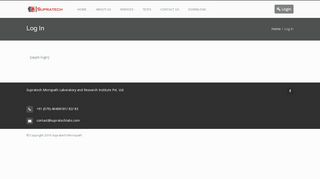 
                            2. Log In - Supratech Micropath