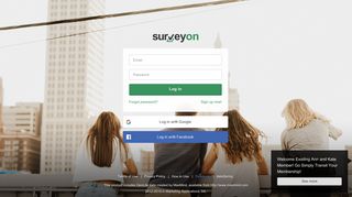 
                            6. Log in | surveyon