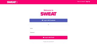 
                            13. Log in - Sweat