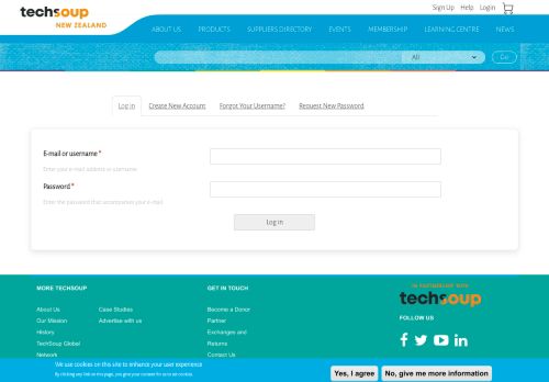 
                            2. Log in | Techsoup New Zealand