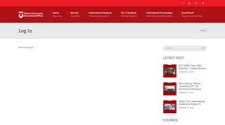 
                            10. Log In - Telkom University International Office