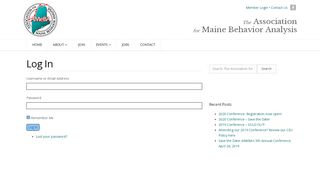 
                            12. Log In – The Association for Maine Behavior Analysis – AMeBA