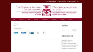 
                            13. Log In | The Canadian Academy Of Engineering