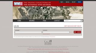 
                            7. Log in | The Digital Collections of the National WWII Museum : Oral ...