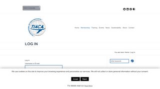 
                            11. Log In – The International Air Cargo Association