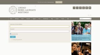 
                            2. Log In | The Lindau Nobel Laureate Meetings