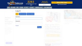 
                            4. Log in | The Prize Finder