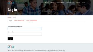 
                            6. Log in | Thomas More International
