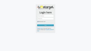 
                            2. Log In - TimeTarget Support