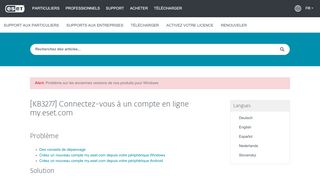 
                            9. Log in to a my.eset.com online account—Base de connaissances ESET