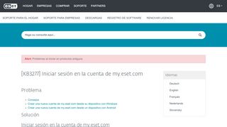 
                            8. Log in to a my.eset.com online account—Base de conocimiento ESET