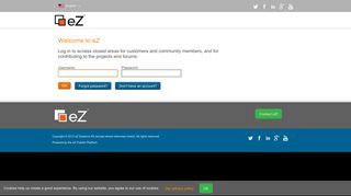 
                            1. Log in to access closed areas for customers and ... - eZ Systems