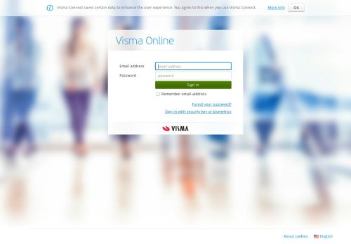 
                            2. Log in to access your services, such as Visma eAccounting.