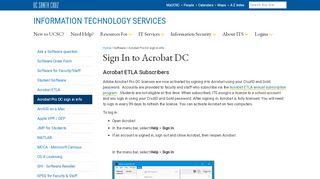 
                            5. Log in to Acrobat DC - UC Santa Cruz - Information Technology Services