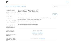 
                            12. Log in to an Altervista site – Automattic
