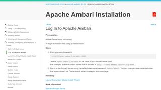 
                            4. Log In to Apache Ambari - Hortonworks Data ... - Hortonworks Docs