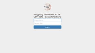 
                            13. Log in to BankNordik Cup 2018 - Player List - ProCup