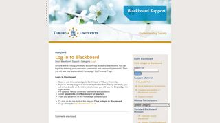 
                            6. Log in to Blackboard « Blackboard Support | - Tilburg University