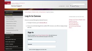 
                            3. Log In to Canvas - Canvas Support - Simon Fraser University