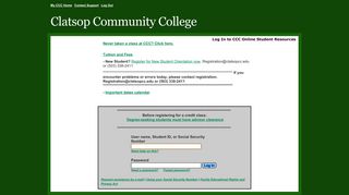 
                            6. Log In to CCC Online Student Resources