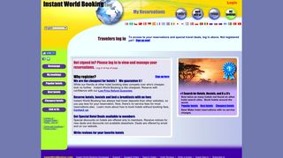 
                            1. Log In to Check Reservations|Instant World Booking