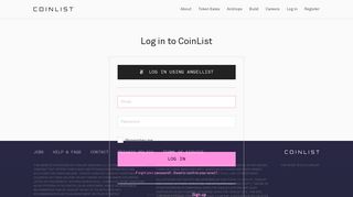 
                            9. Log in to CoinList - CoinList