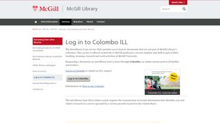 
                            11. Log in to Colombo ILL | McGill Library - McGill University