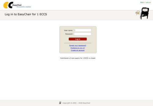 
                            6. Log in to EasyChair for 1 ECCS